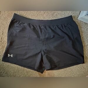 Under Armour Black Athletic Running Shorts XL Training Shorts Built In Liner